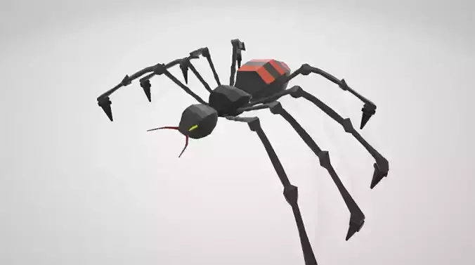 Spider Model Free low-poly 3D model