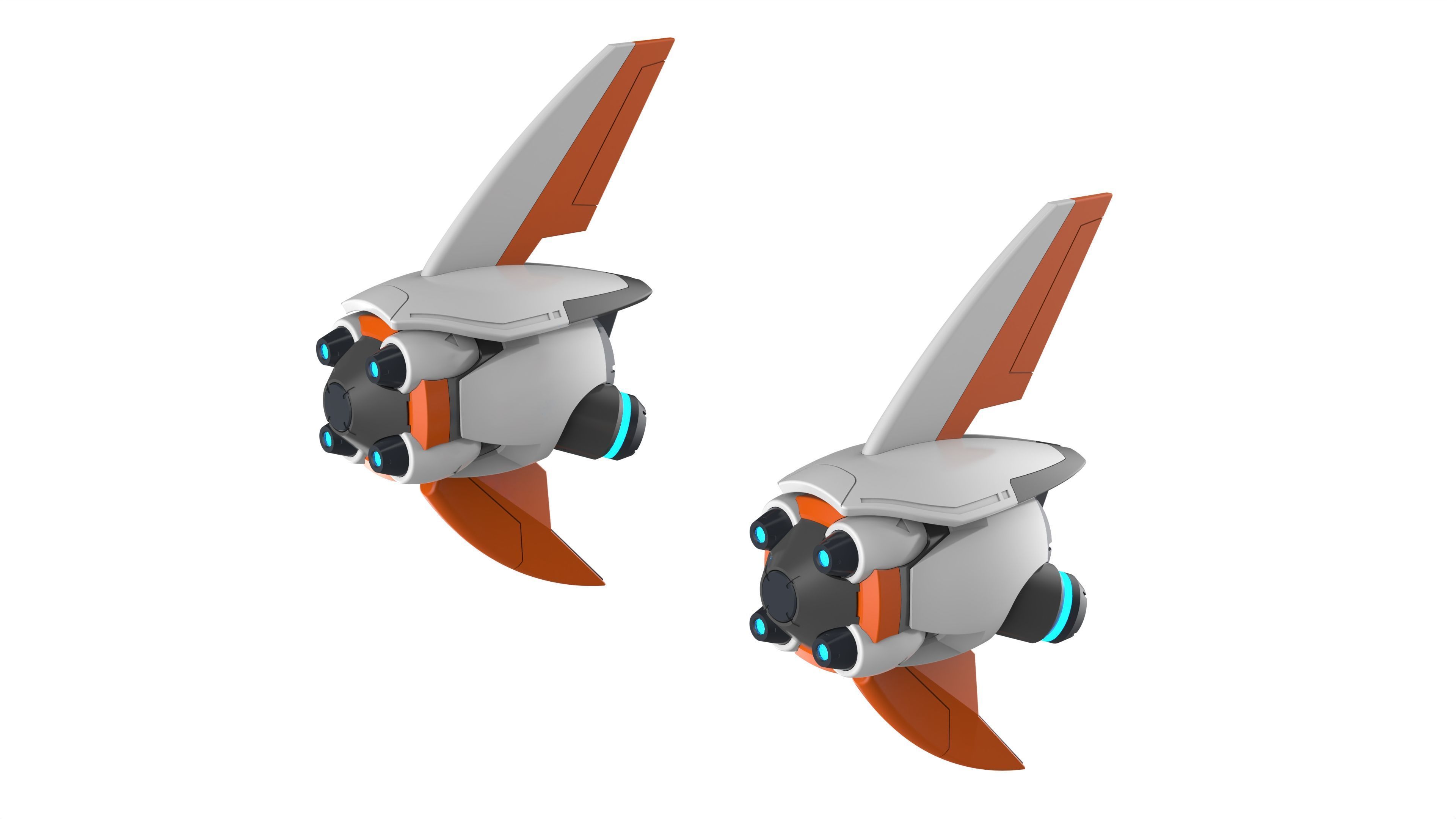 Juno Pulsar Torpedoes - Overwatch - STL OBJ CAD - Commercial Use 3D print model_8