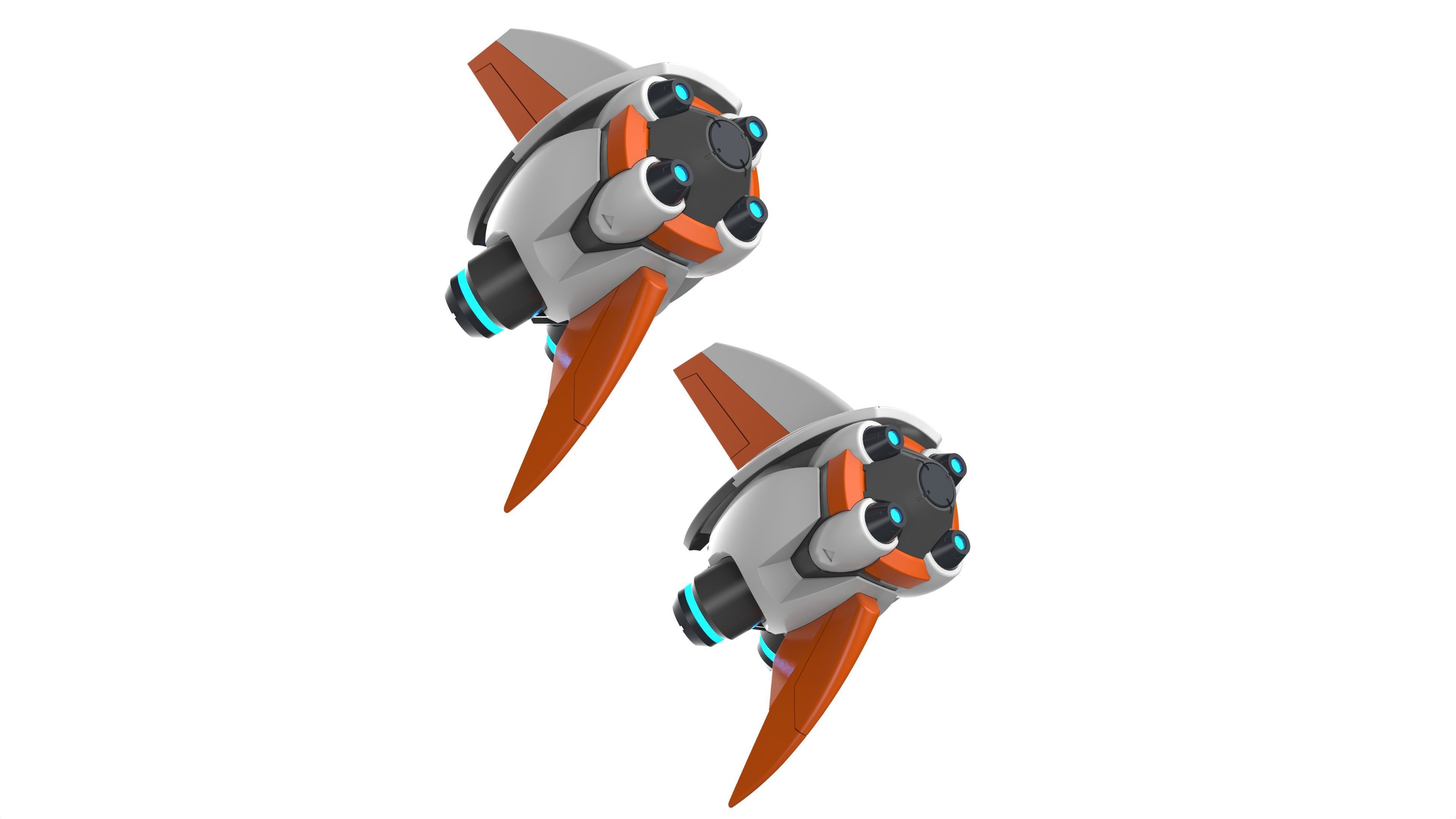 Juno Pulsar Torpedoes - Overwatch - STL OBJ CAD - Commercial Use 3D print model_12