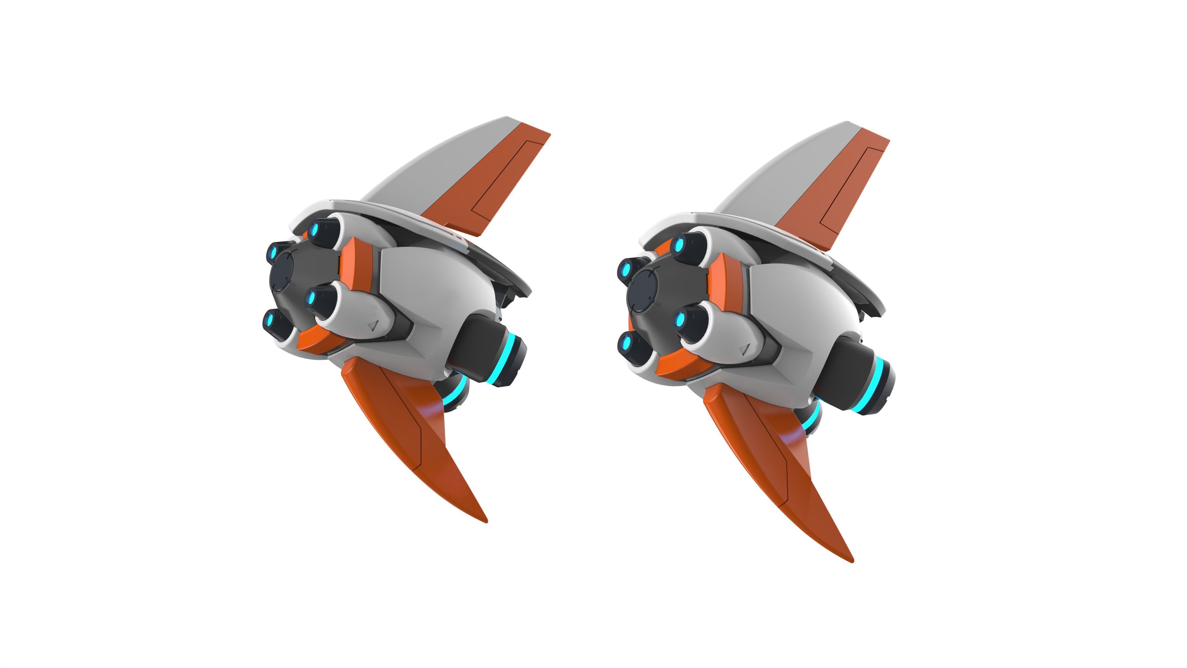 Juno Pulsar Torpedoes - Overwatch - STL OBJ CAD - Commercial Use 3D print model_10
