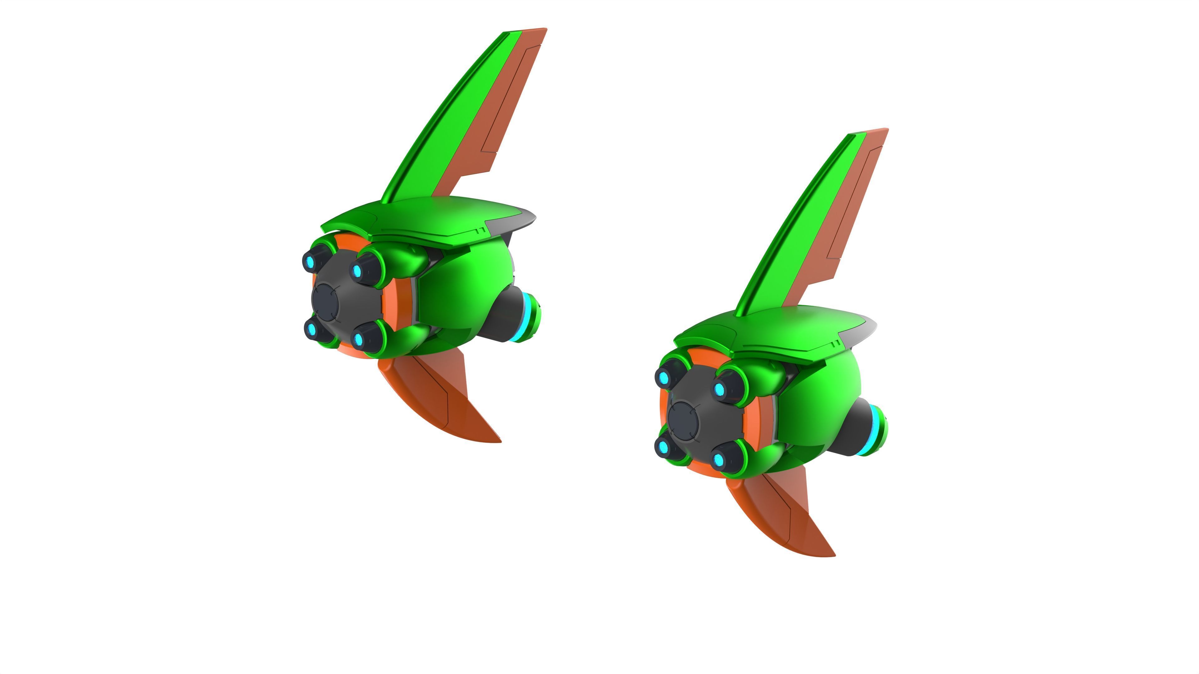 Juno Pulsar Torpedoes - Overwatch - STL OBJ CAD - Commercial Use 3D print model_15