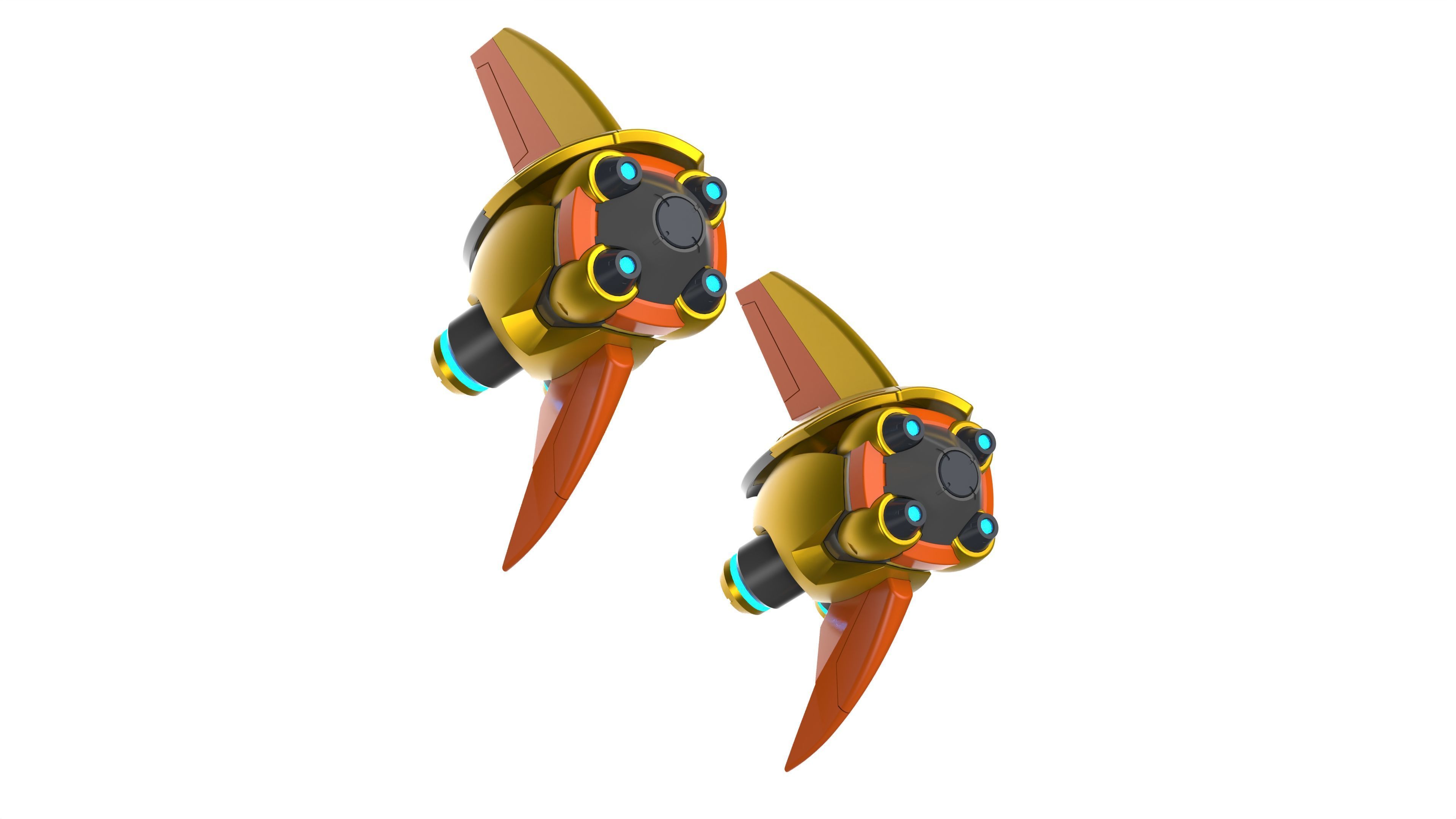 Juno Pulsar Torpedoes - Overwatch - STL OBJ CAD - Commercial Use 3D print model_14