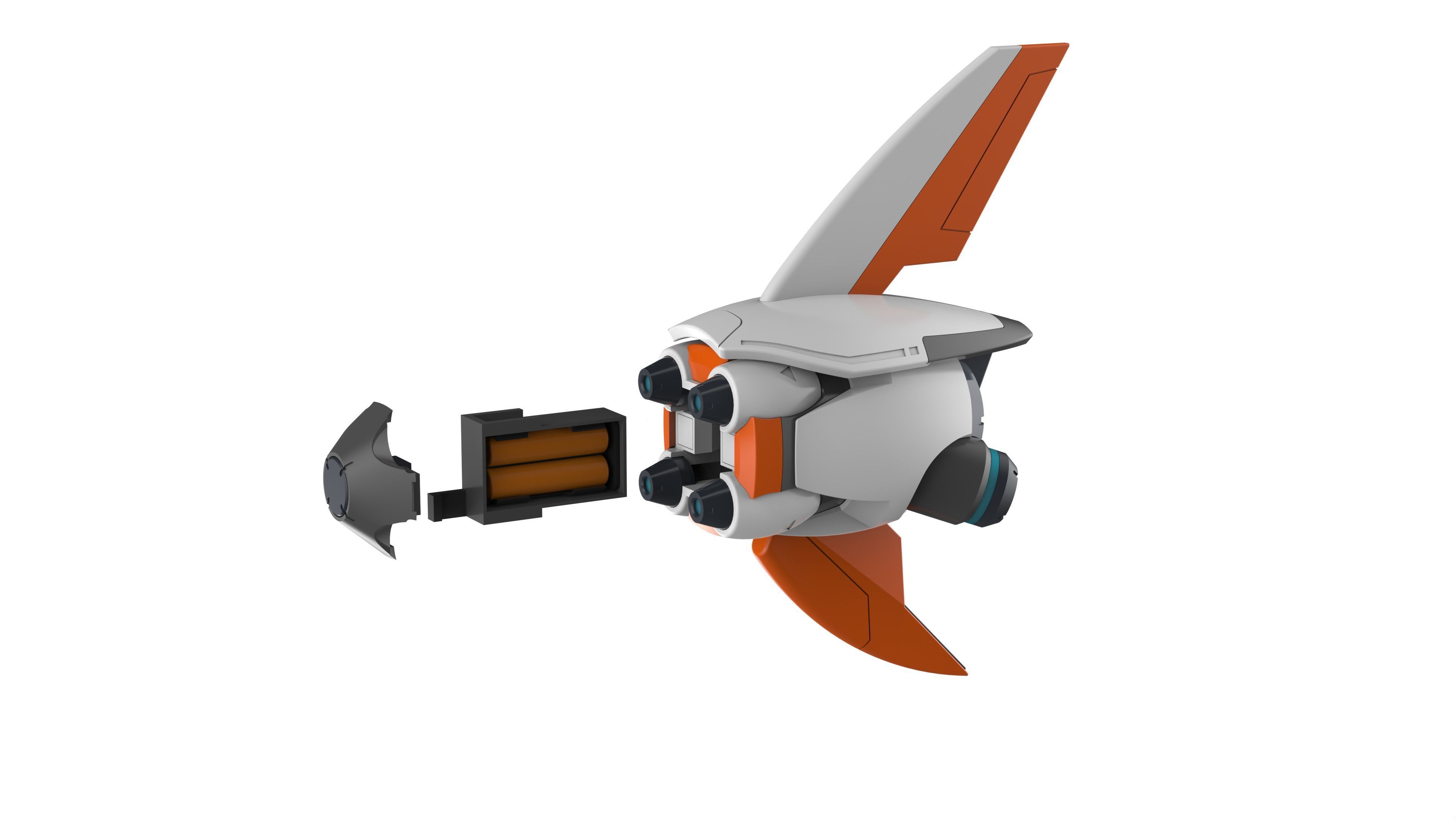 Juno Pulsar Torpedoes - Overwatch - STL OBJ CAD - Commercial Use 3D print model_21