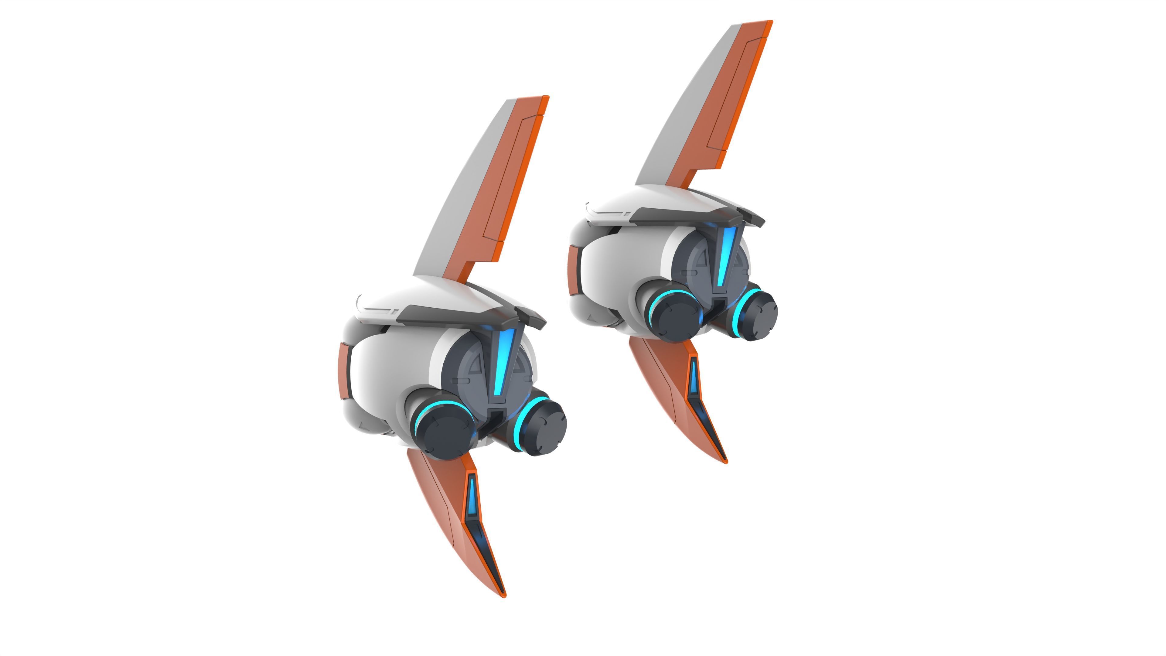 Juno Pulsar Torpedoes - Overwatch - STL OBJ CAD - Commercial Use 3D print model_9