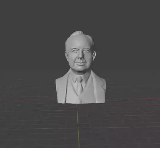 John von Neumann 3D print model