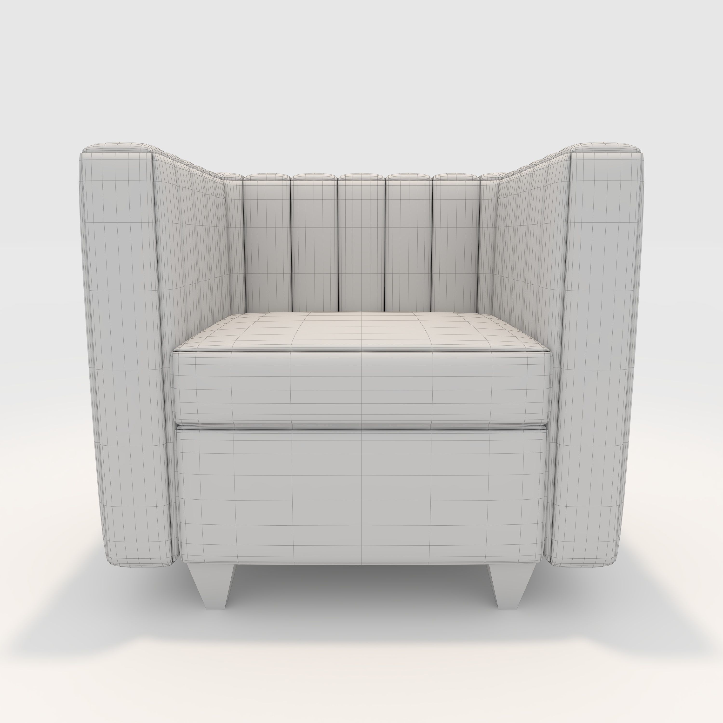 Sofa 1 Seater 1 3D model_9