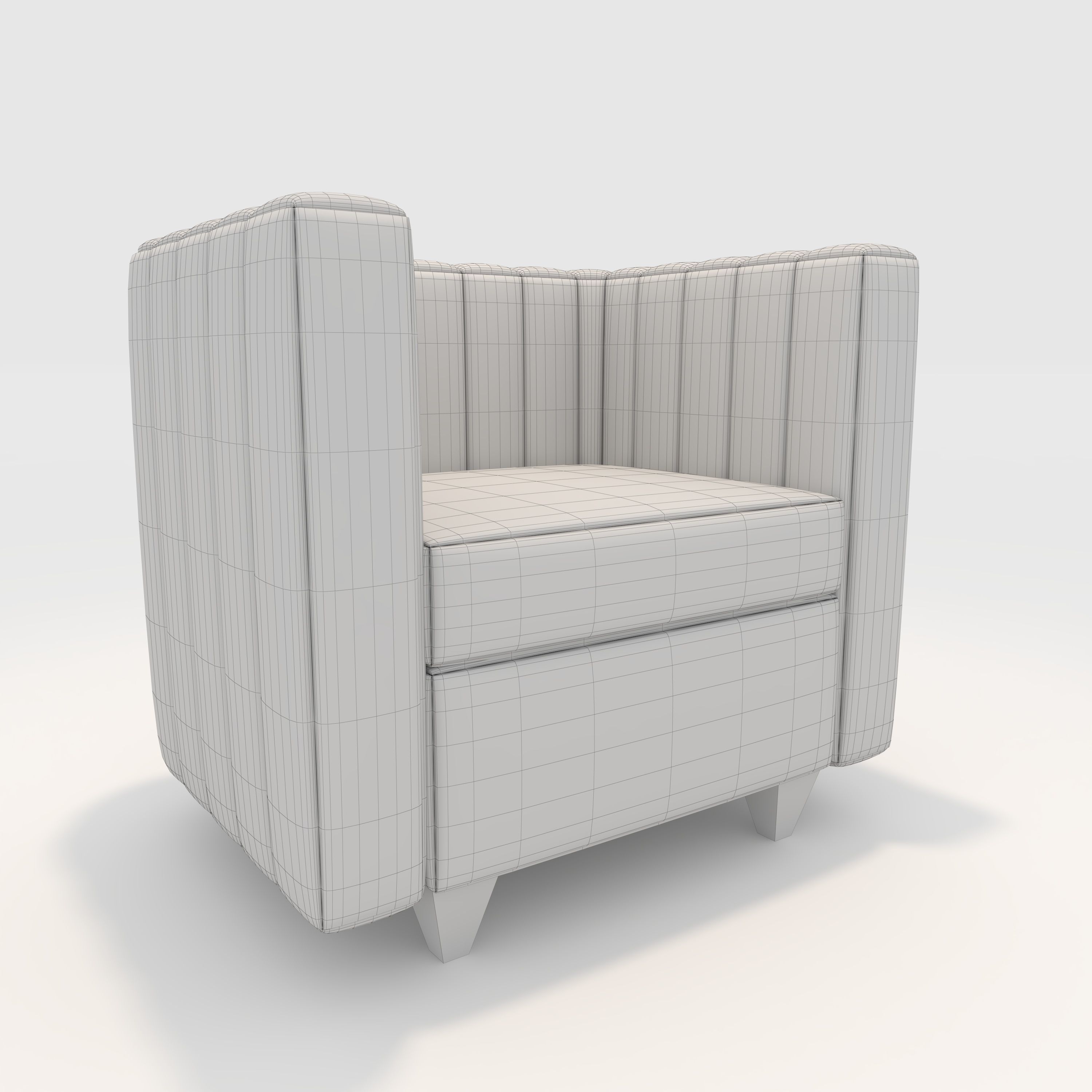 Sofa 1 Seater 1 3D model_7