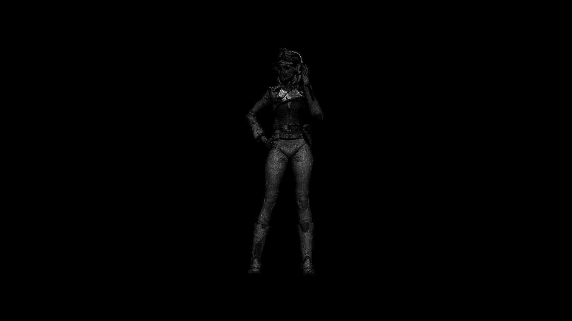 german girl tank crew 3D print model_48