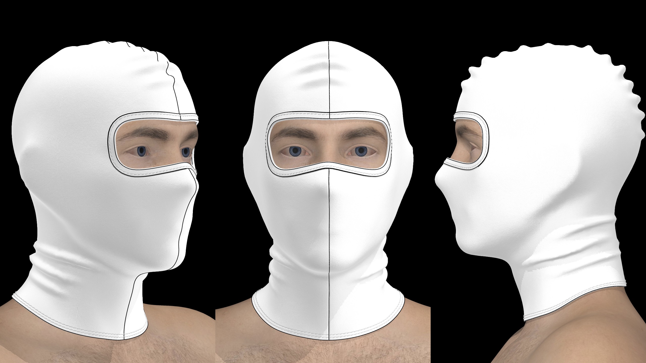 SKI MASK COMBO genesis 8 highpoly 3D model_1