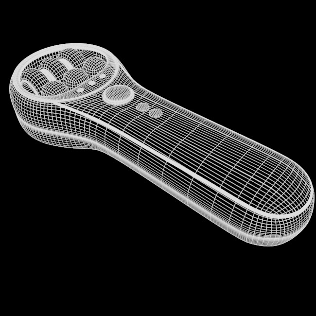 Yellow Hand Massager 3D model_20