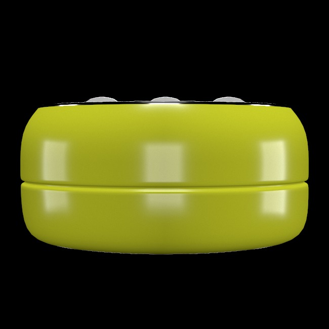 Yellow Hand Massager 3D model_4