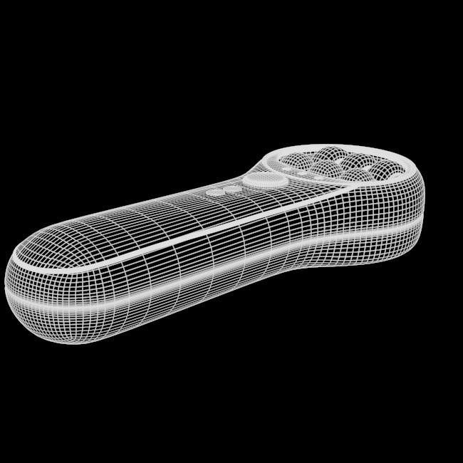 Yellow Hand Massager 3D model_23