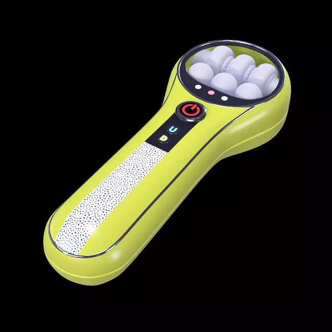 Yellow Hand Massager 3D model_0