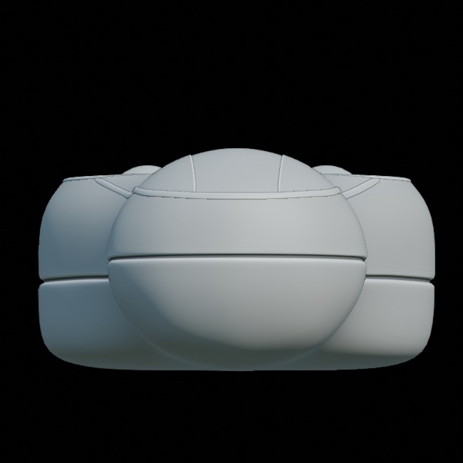 Yellow Hand Massager 3D model_10