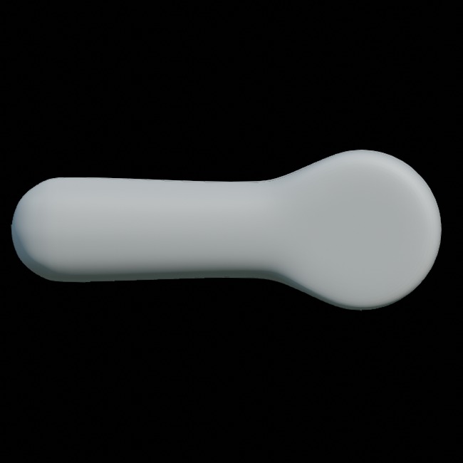 Yellow Hand Massager 3D model_14