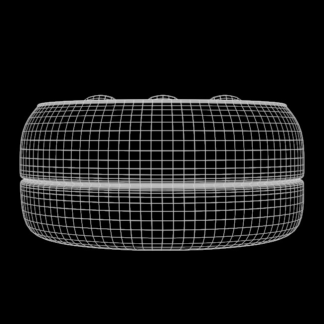 Yellow Hand Massager 3D model_27