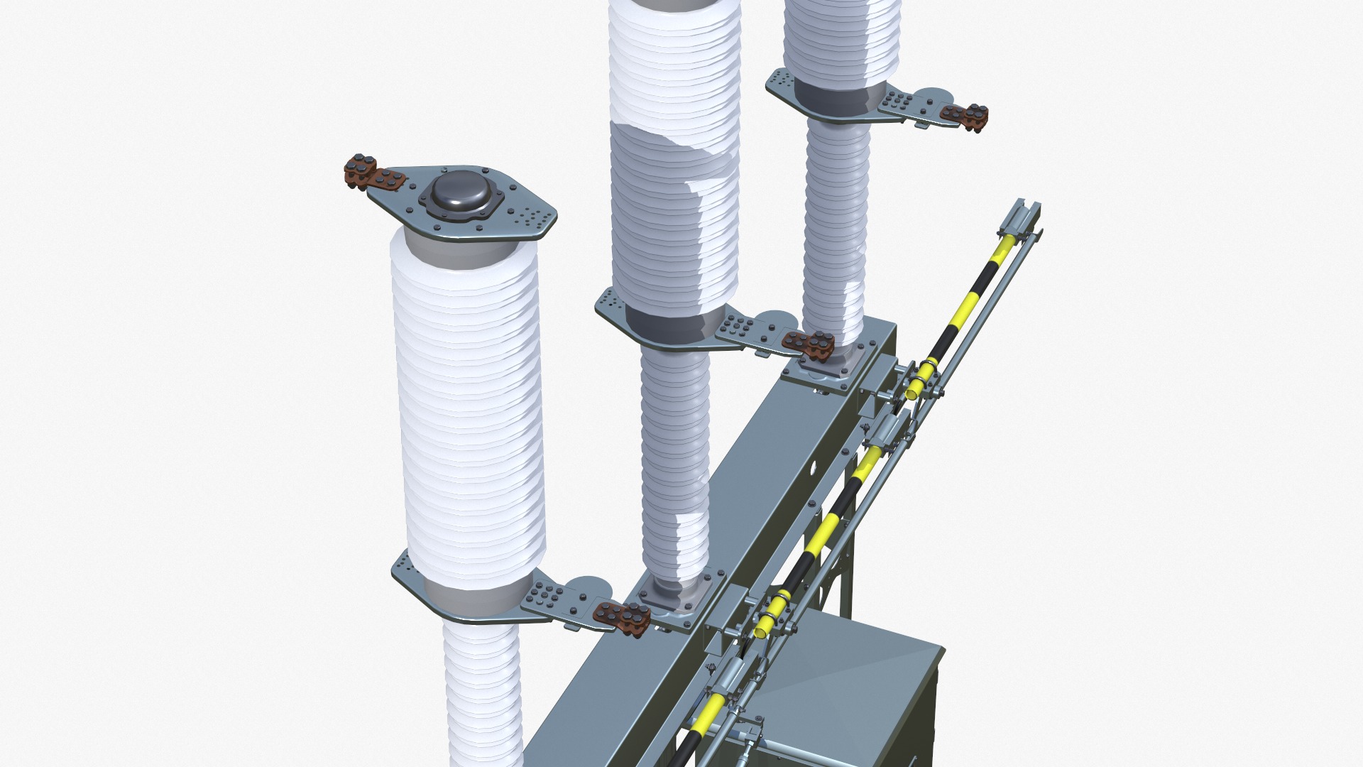 Disconnector 72 kW  Low-poly 3D model_4