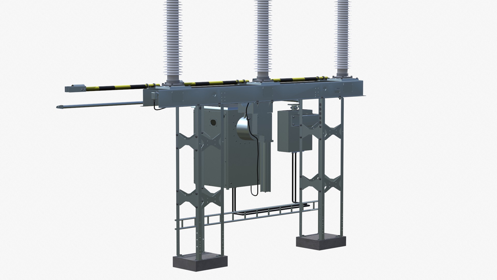 Disconnector 72 kW  Low-poly 3D model_1