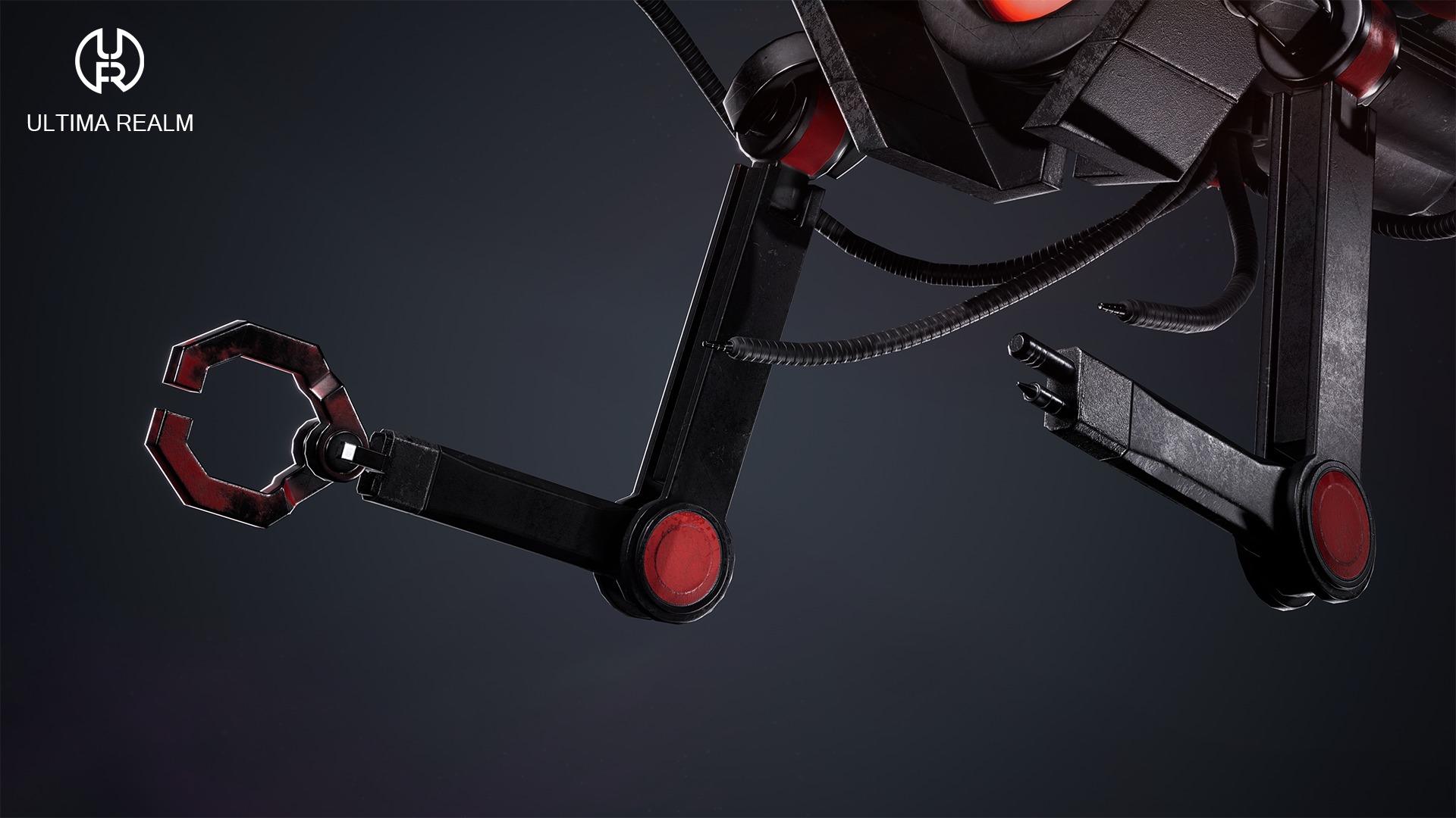 Drone Inspector Low-poly 3D model_6