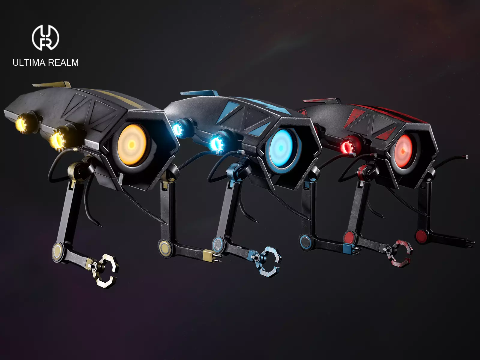 Drone Inspector Low-poly 3D model_0