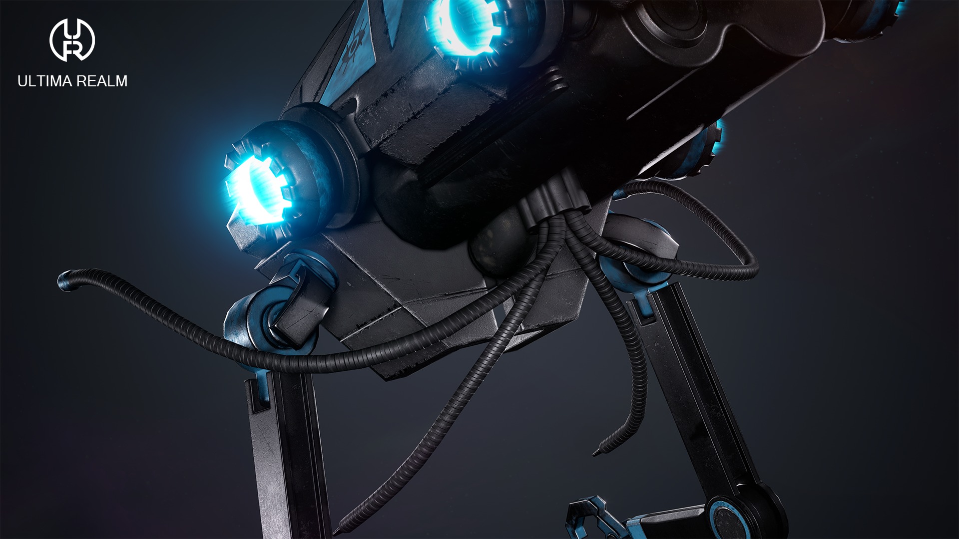 Drone Inspector Low-poly 3D model_13