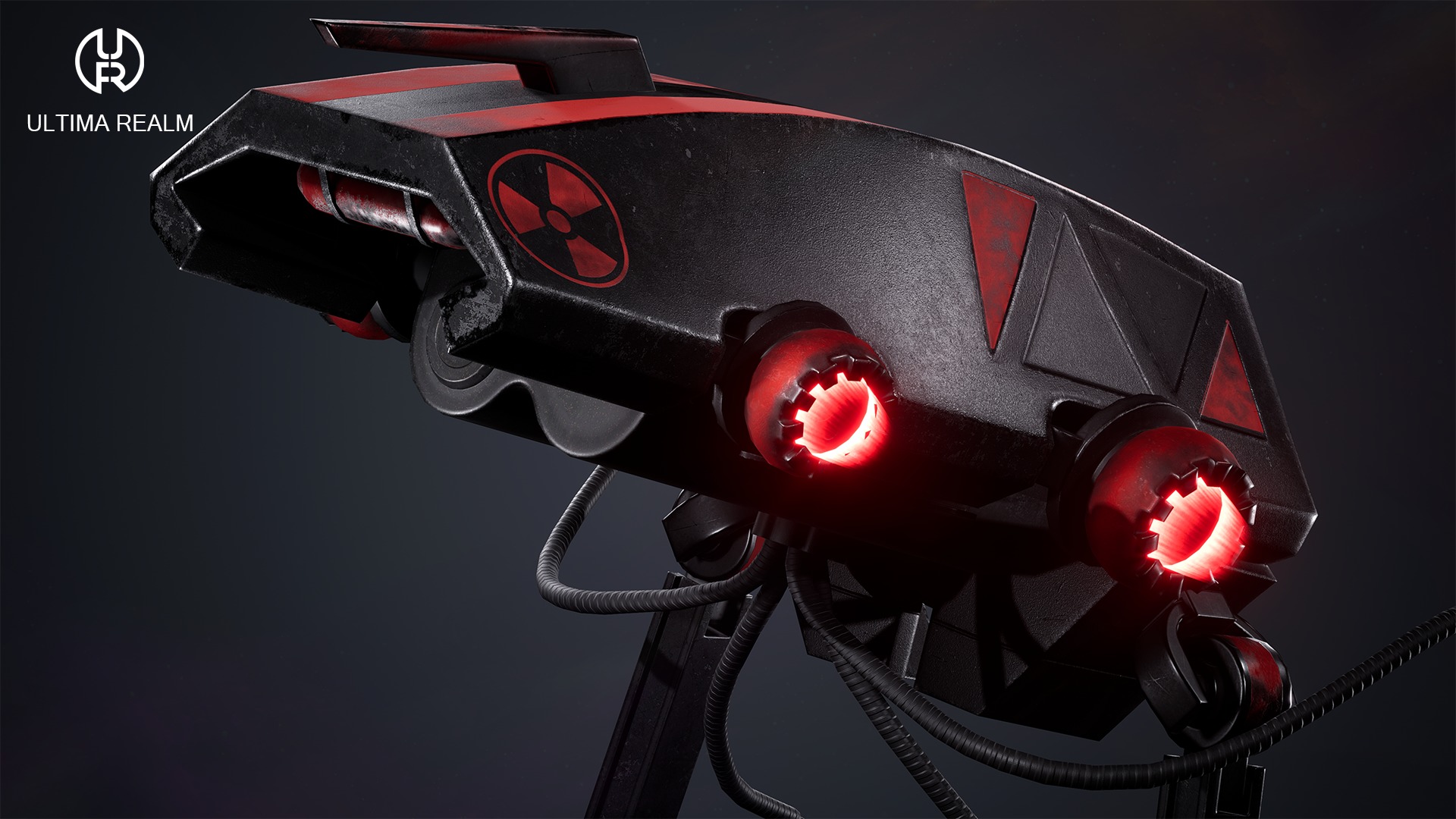 Drone Inspector Low-poly 3D model_5