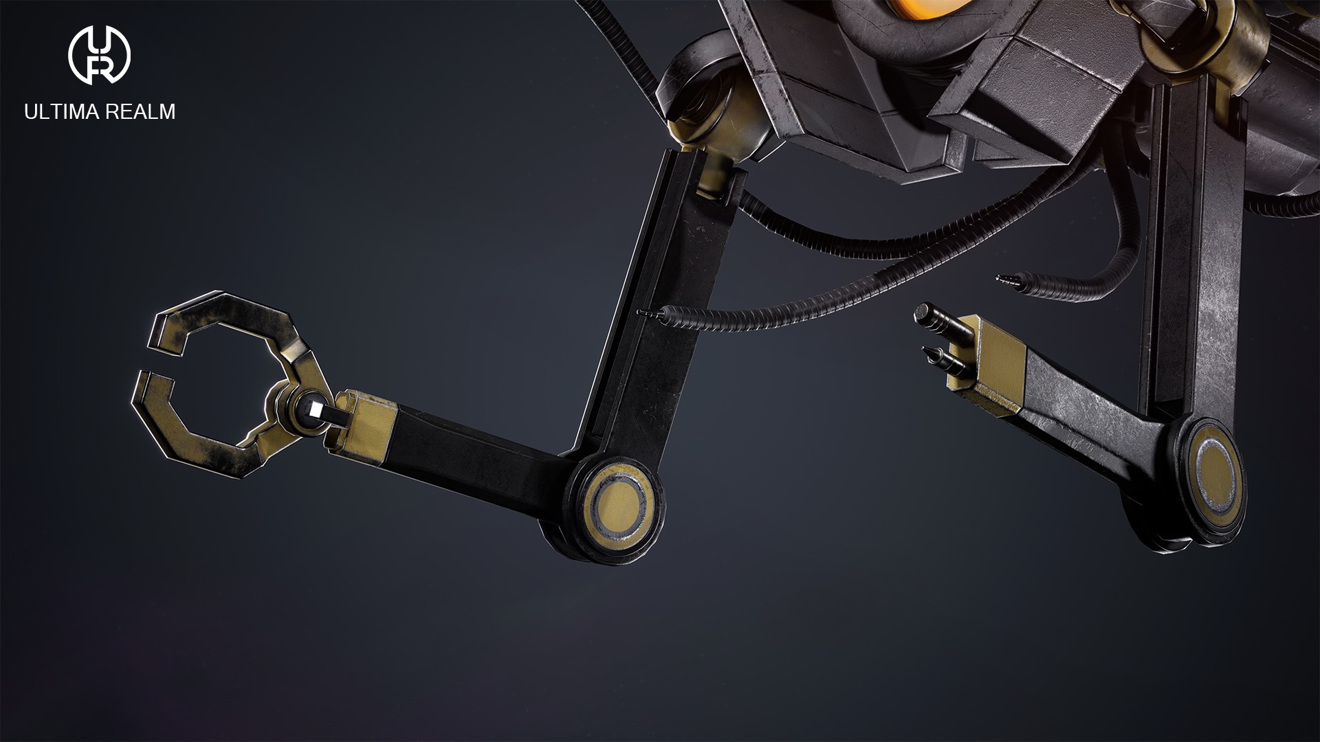 Drone Inspector Low-poly 3D model_7