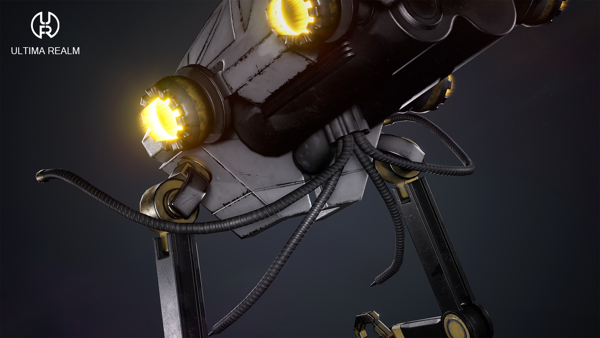 Drone Inspector Low-poly 3D model_9