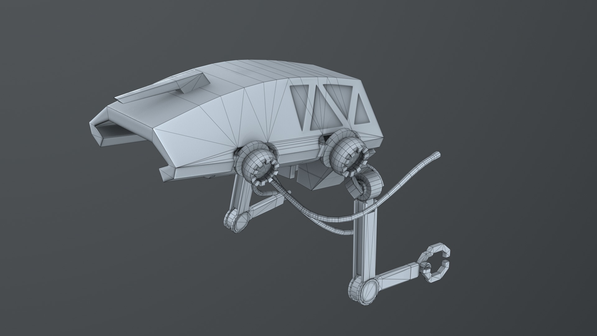 Drone Inspector Low-poly 3D model_16