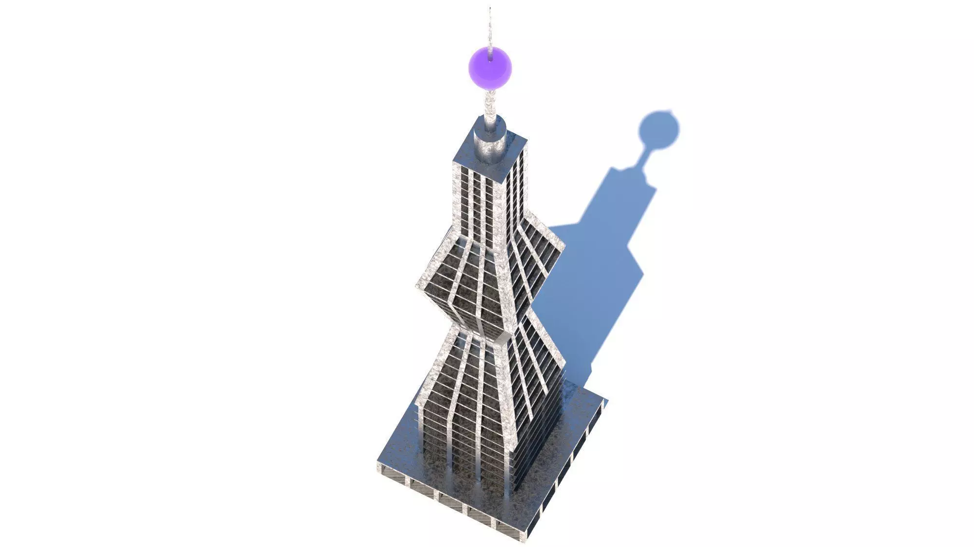 Futuristic Skyscraper Sci-Fi Building 3D model_0