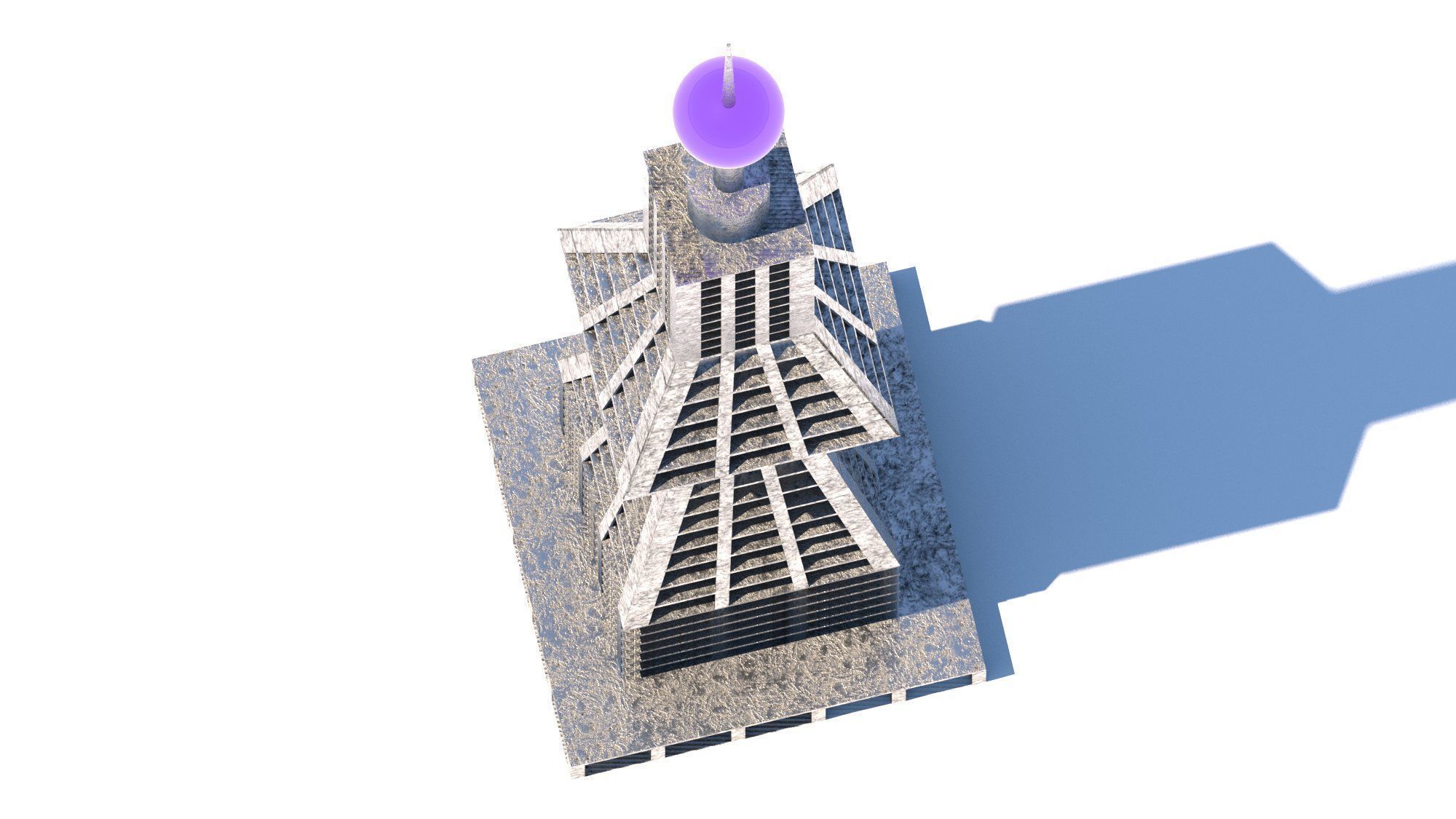 Futuristic Skyscraper Sci-Fi Building 3D model_11