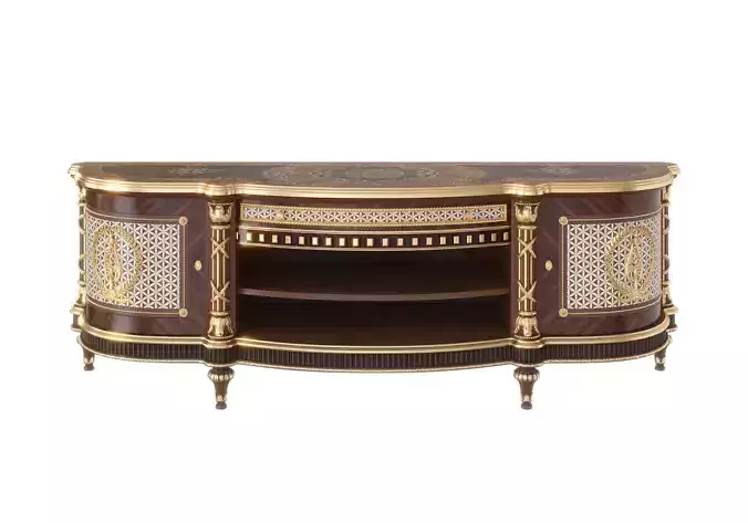 Luxury baroque TV stand by Modenese