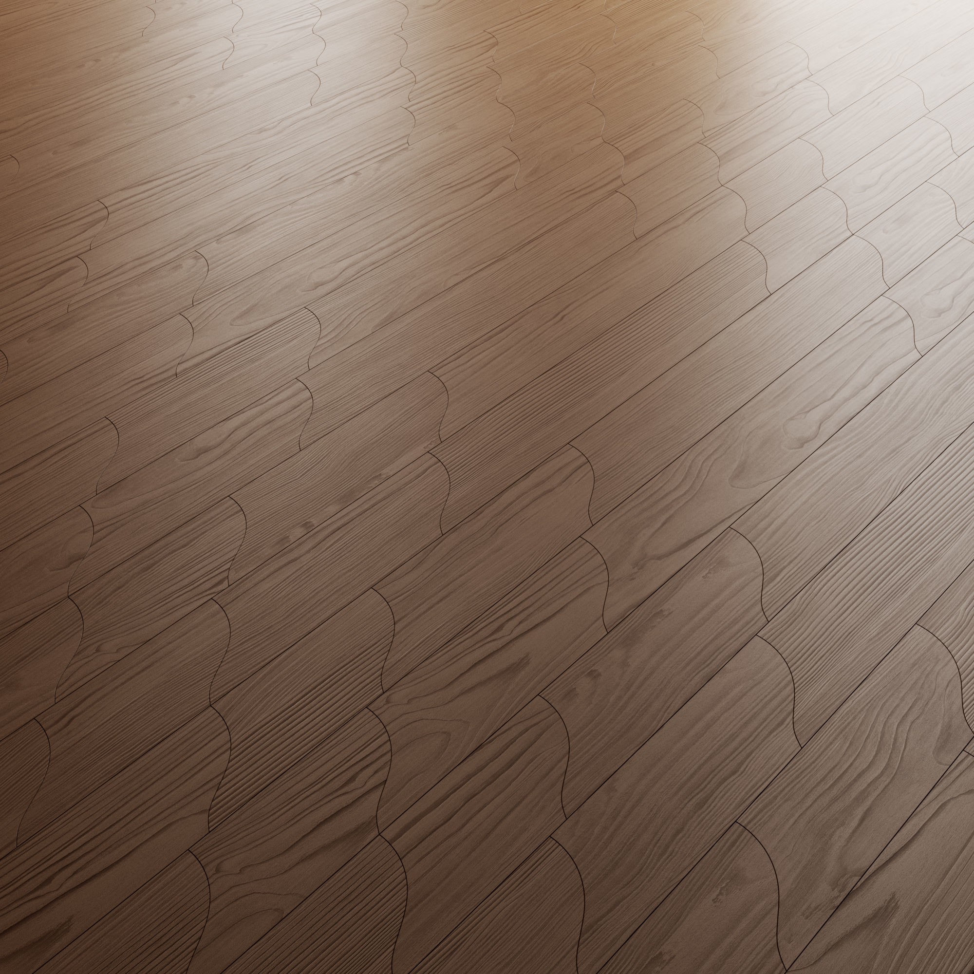 Unda Parquet By Foglie D Oro 3D model_2
