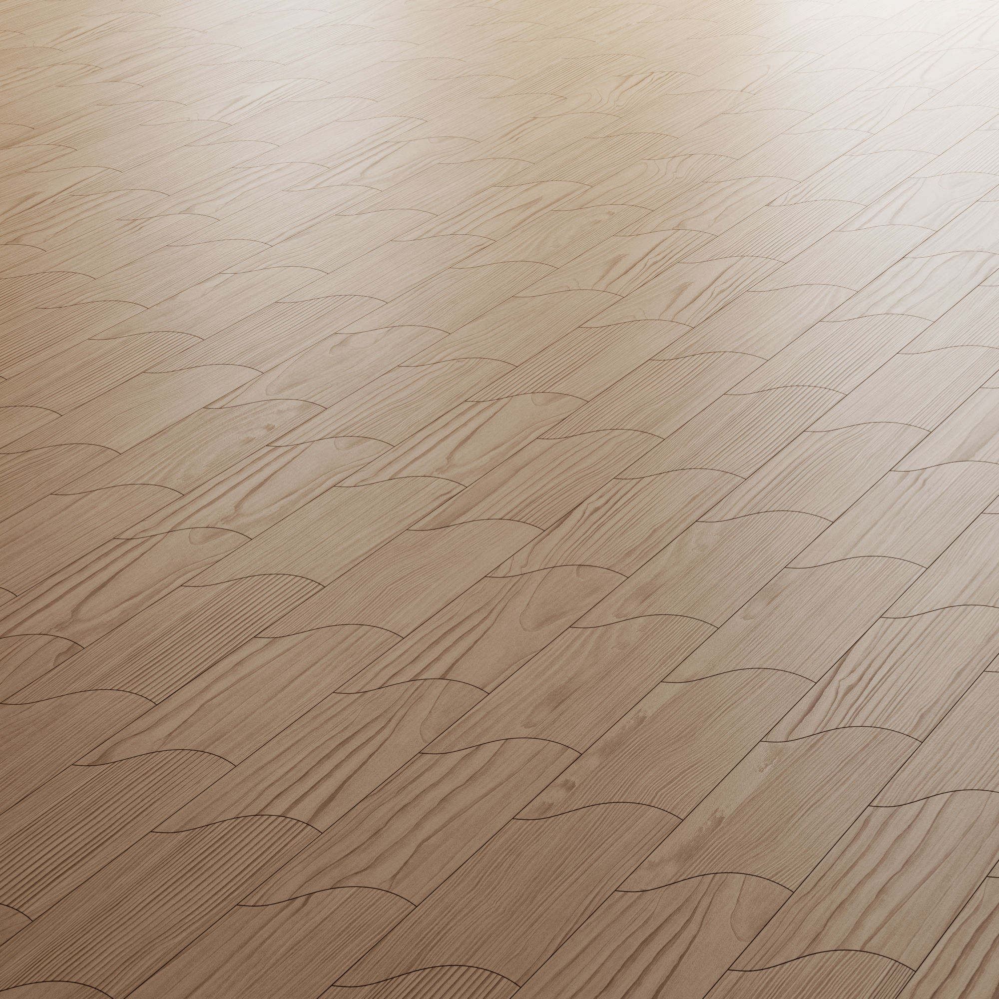 Unda Parquet By Foglie D Oro 3D model_1