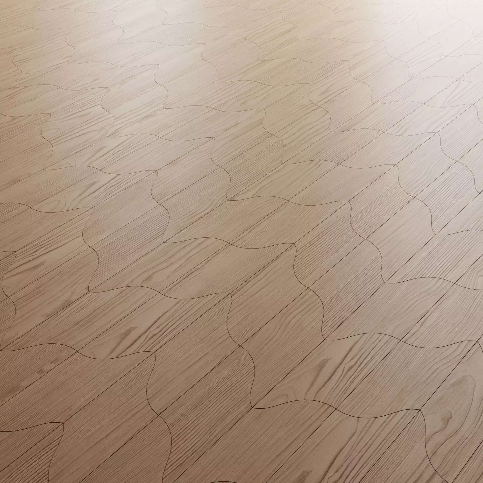 Unda Parquet By Foglie D Oro 3D model_0