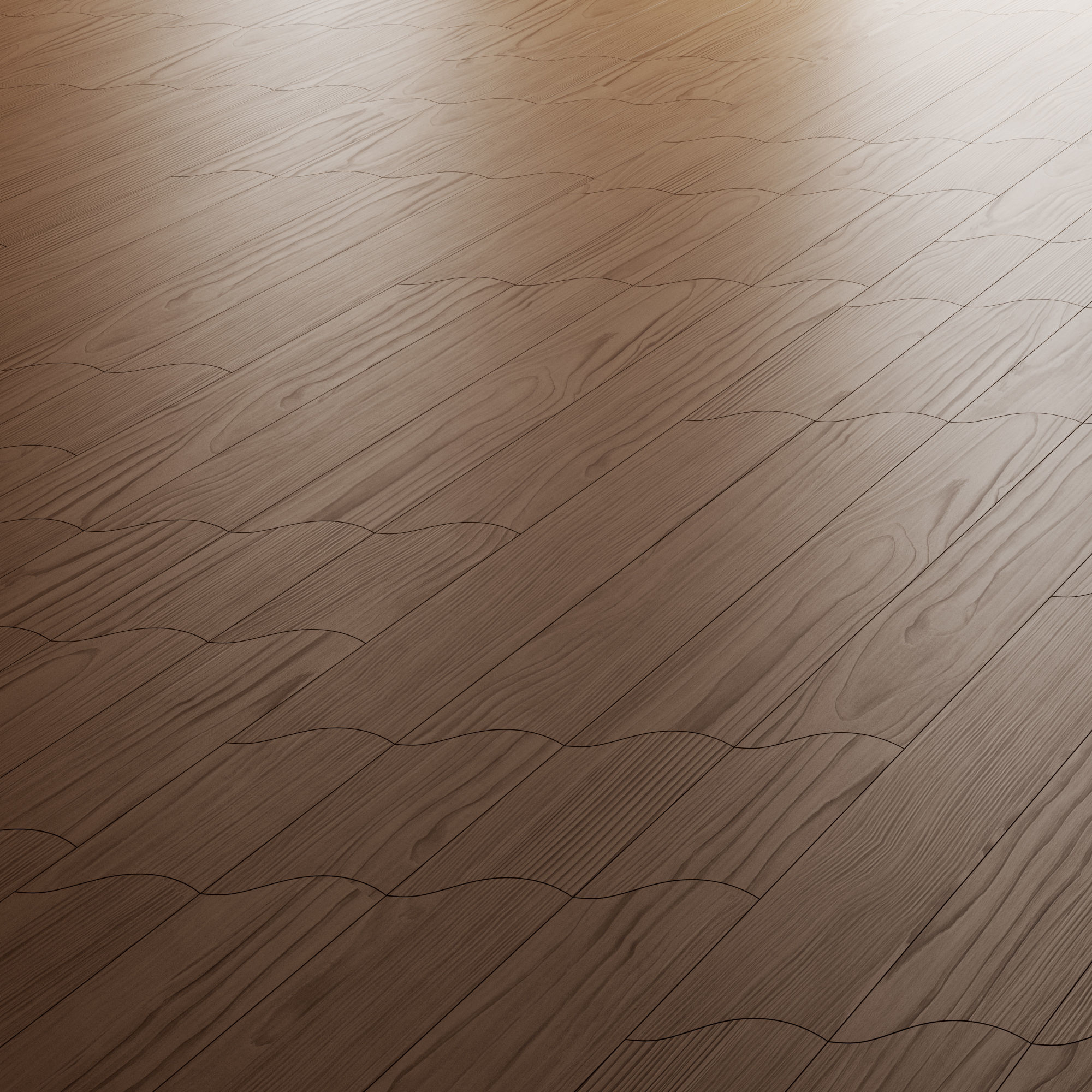 Unda Parquet By Foglie D Oro 3D model_3