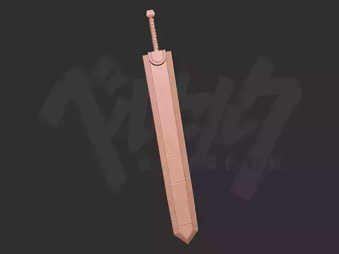 Berserk Guts Dragon Slayer sword  3D print model