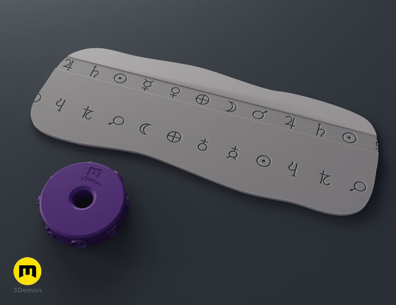 Stamp Wheels - Witchcraft Symbols 3D print model_11