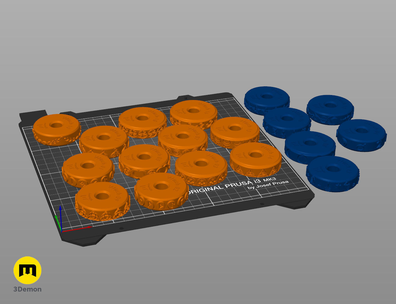 Stamp Wheels - Witchcraft Symbols 3D print model_5