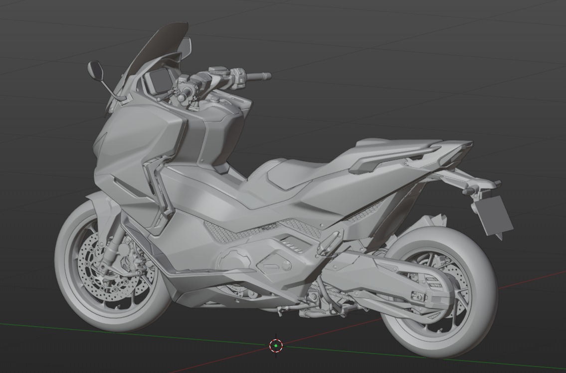 2024 Honda Forza 750 3D model 3D model_1