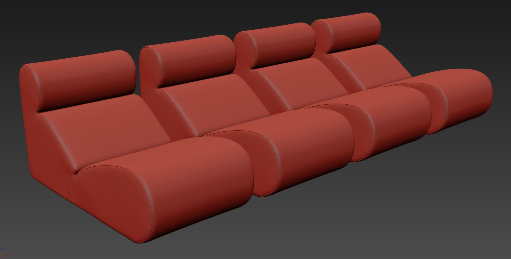 Boborelax Lounge Chair By Arflex 3D model_8