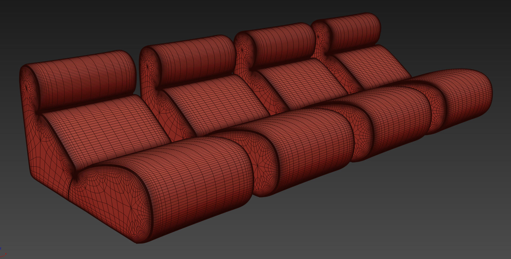 Boborelax Lounge Chair By Arflex 3D model_9