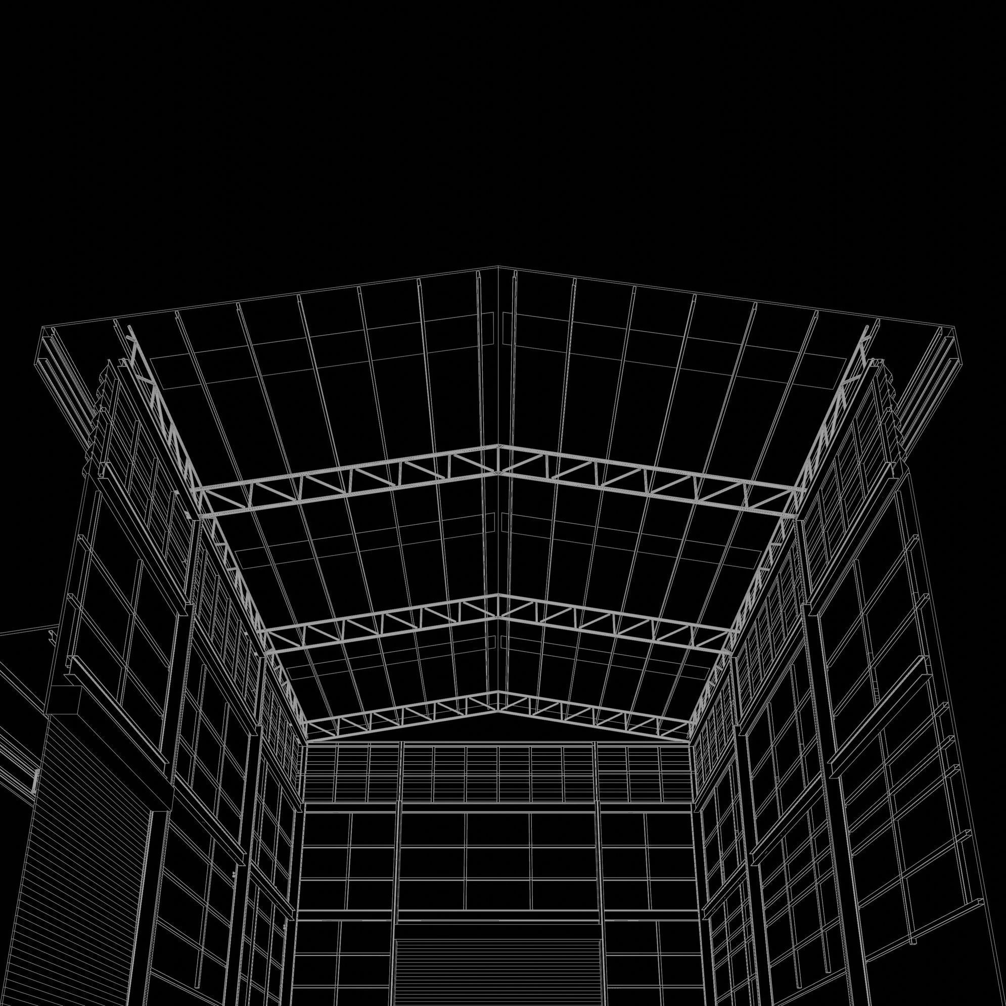 Warehouse in section cut 24i17 3D model_8