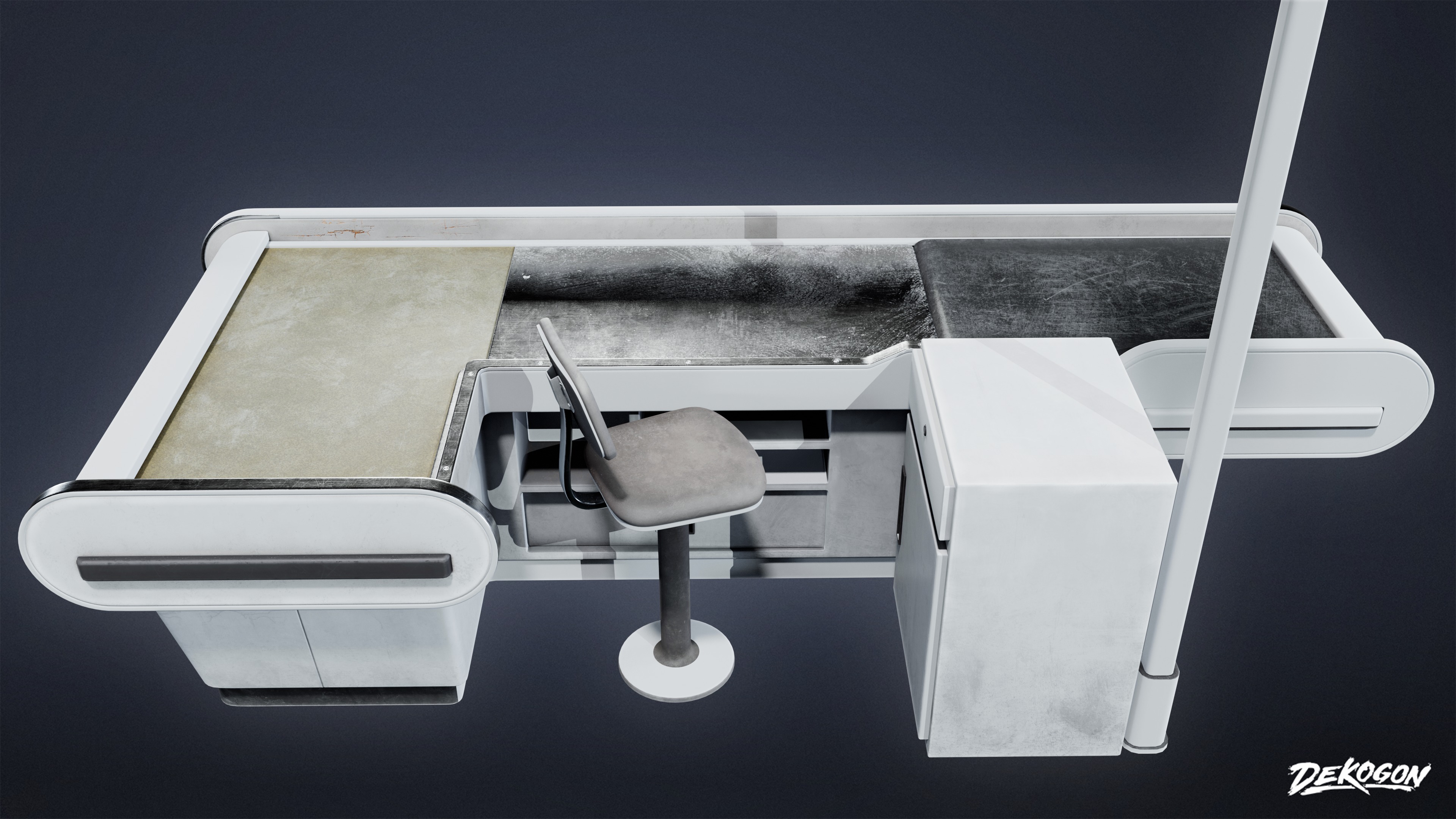 GROCERY - Grocery Checkout 04 - LOW POLY AND NANITE Low-poly 3D model_4