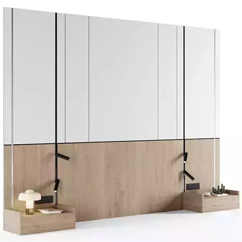 Headboard Wall Panel Composition 04