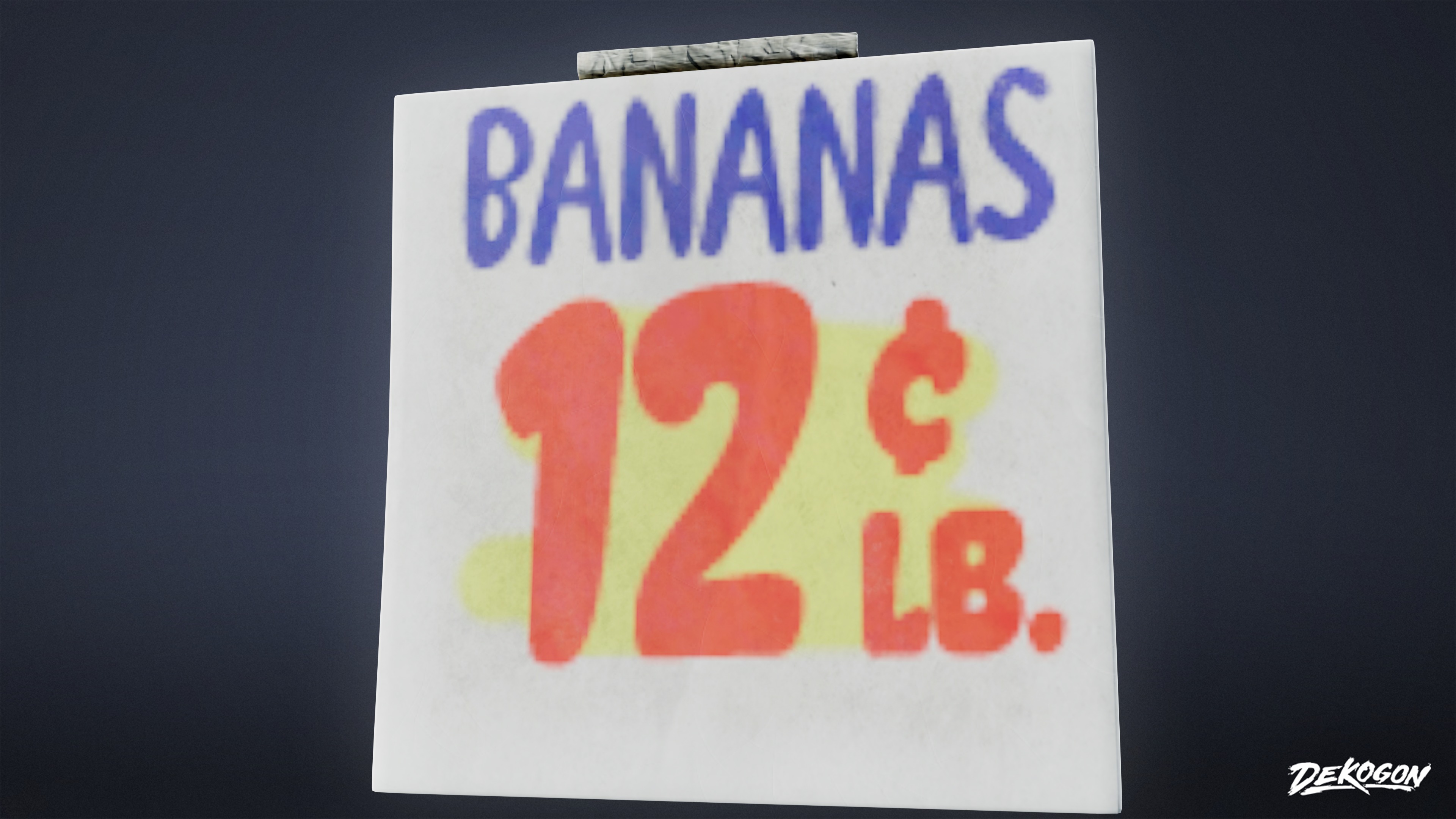 GROCERY - Grocery Signs 01 - LOW POLY AND NANITE Low-poly 3D model_5