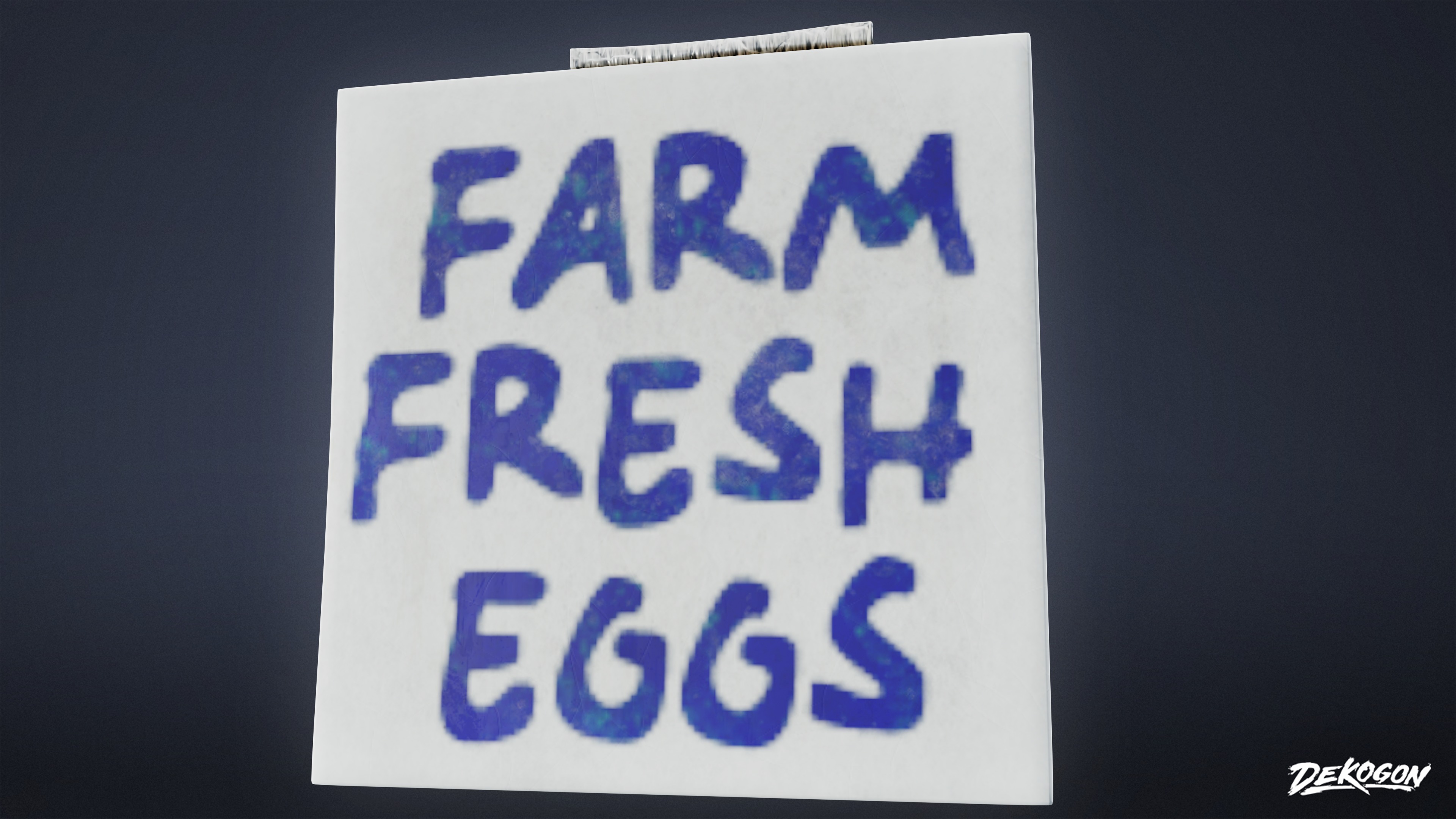 GROCERY - Grocery Signs 01 - LOW POLY AND NANITE Low-poly 3D model_7