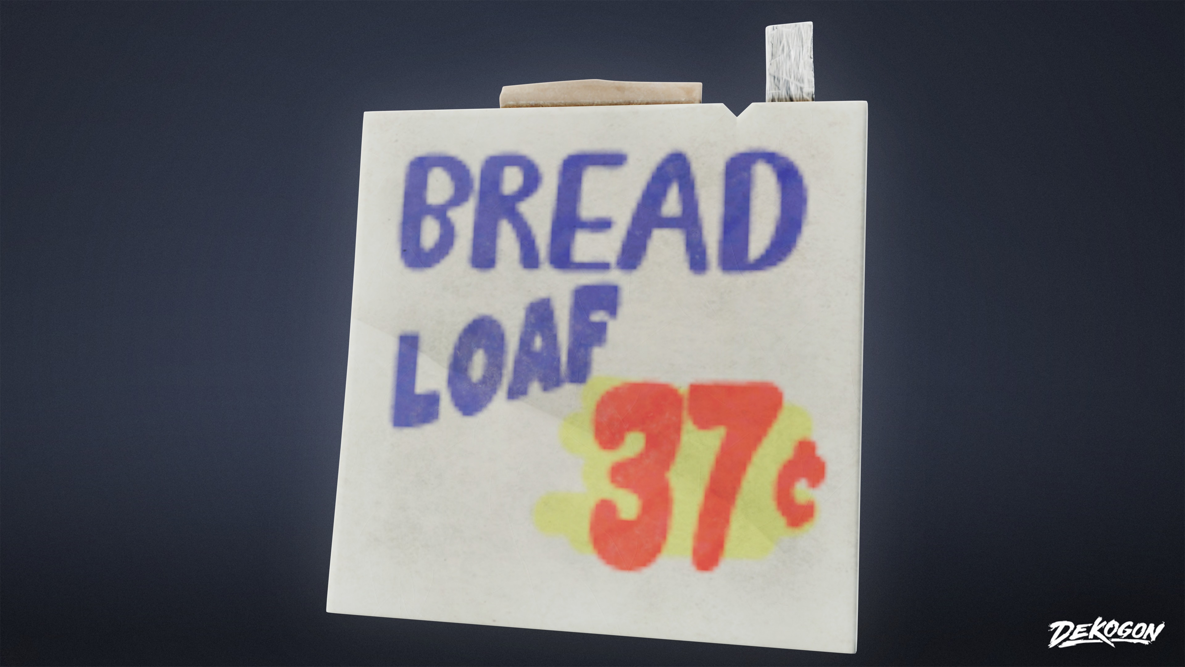 GROCERY - Grocery Signs 01 - LOW POLY AND NANITE Low-poly 3D model_4