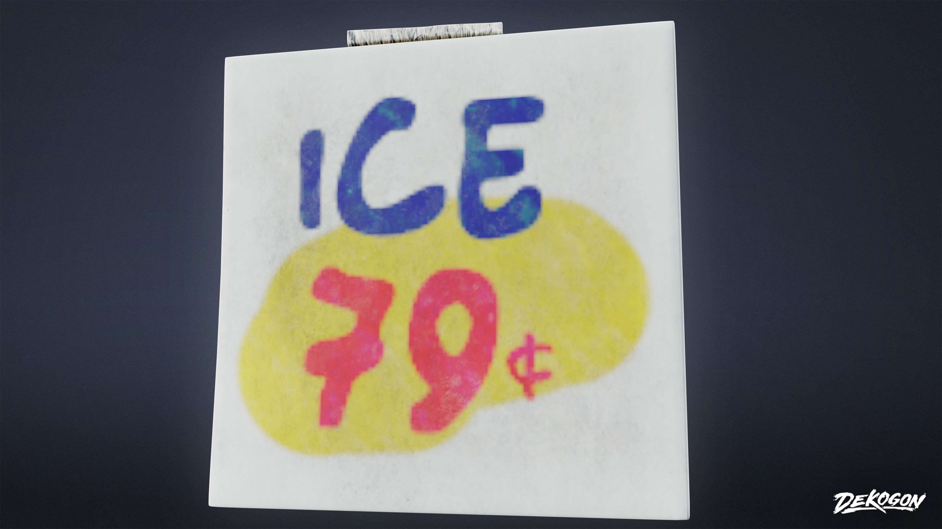 GROCERY - Grocery Signs 01 - LOW POLY AND NANITE Low-poly 3D model_10