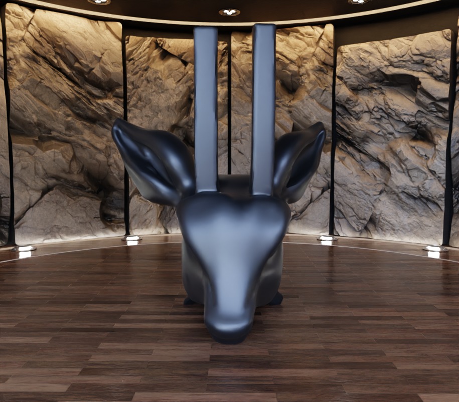 Antelope n Rhyno Decorative Sculpture Fan Art Toy 3D print model_16